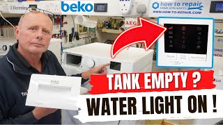 Beko Condenser Tumble Dryer Cleaning Pump  When Water Tank light Is Staying on But Tank Empty [upl. by Noiztneb]