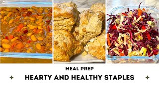 Hearty and Healthy Staples  Meal Prep [upl. by Neitsabes]