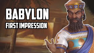 Babylon First Impression  Civ 6  New Frontier Pass [upl. by Delija860]