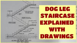 What is Dog leg Staircase  Dog Leg Staircase Explained With Drawings  Bcm3  Ep10 [upl. by Desiri546]