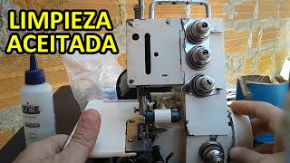 Como limpiar y aceitar una maquina de coser overlock casera [upl. by Oek]