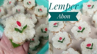 Lemper Abon terSimpeL Isian Snack box 2021 [upl. by Einra399]