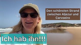 Ich habe ihn gefunden Der schönste Strand zwischen Aljezur und Carvoeiro Minicamper an der Algarve [upl. by Arocahs]