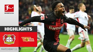 Bayer 04 Leverkusen  Union Berlin 40  Highlights  Matchday 11 – Bundesliga 202324 [upl. by Loferski636]