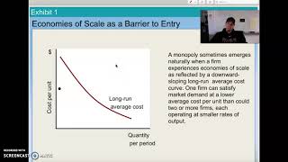 Monopoly  Barriers to Entry and Economies of Scale [upl. by Eelymmij527]