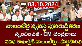 వాలంటీర్ల ఉద్యోగాలు జీతాలపై గుడ్ న్యూస్Ap volunteers JobsAp schemesToday Volunteers Updates [upl. by Loren]