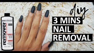 Quick and easy DIY acrylic nail removal method Shorts [upl. by Nosdivad405]