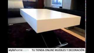 Mesa de centro automática elevable y extensible [upl. by Moshell]