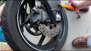 Tips for safe and easy SnapJack usage on a motorcycle a 2020 Kawasaki Versys 650 [upl. by Just]