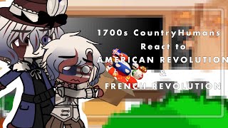 1700s CountryHumans React to American and French Revolution   ENG  Short [upl. by Lyrrad603]