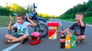 Kids Ride on Dirt Cross Bike \ Childrens Power Wheels Toy \ Kidsococo Club Family Fun [upl. by Seldon]