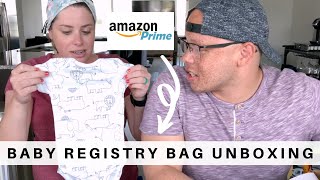 Amazon Baby Registry Welcome Box  Amazon Registry Review and Unboxing [upl. by Azarcon]