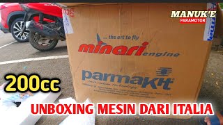 UNBOXING ENGINE MINARI 200CC [upl. by Odrarebe482]