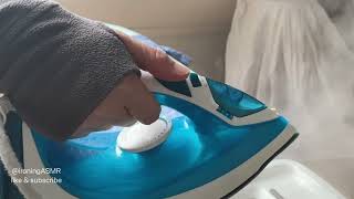 22 ASMR ironing with hot steam burst iron steams a lot ironingasmr steamiron [upl. by Cooperman]