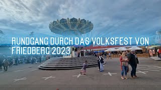 Volksfest Friedberg Rundgang 2023 [upl. by Thorin80]