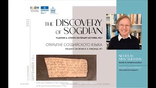 Silk Roads Online Forum  Lecture01 The Discovery of Sogdian  Nicholas Sims Williams [upl. by Aidyn599]