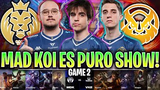 VER A ESTE MAD KOI ES PURO SHOW BRUTAL  MDK vs VKE Game 2 RESUMEN WORLDS PLAY IN 2024 LVP [upl. by Nor]