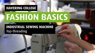 HOW TO Thread an Industrial Sewing Machine [upl. by Sokim]