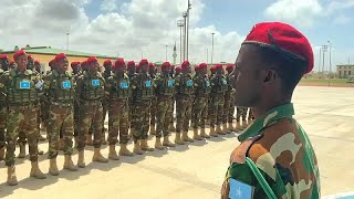 Somalia Truppenausbildung auch unter türkischer Flagge [upl. by Aleekat]