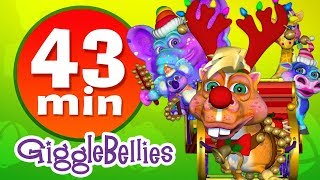 Jingle Bells  Christmas Songs  Plus Lots More Childrens Songs  43 Mins from GiggleBellies [upl. by Gibbons]