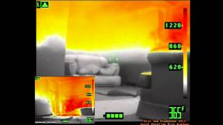 Kill the Flashover 2013 Fire Growth as seen from Thermal Imager [upl. by Nellahs]