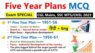 Five Year Plan in Indian  भारत की पंचवर्षीय योजनाएं  5 Year plans  Bharat ki Panchvarshiya Yojna [upl. by Ahsatan632]