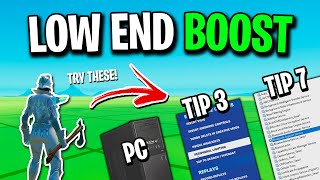 How To BOOST FPS In Fortnite ✅ LowEnd PCLaptop [upl. by Adaval862]