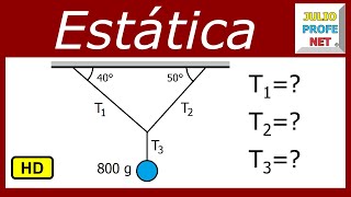 PROBLEMA DE ESTÁTICA HD [upl. by Aihsas]