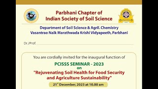 Rejuvenating Soil Health for Food Security and Agriculture Sustainability  Inaugural Session [upl. by Refiffej]