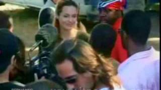 ANGELINA JOLIE amp BRAD PITT HUMANITARIAN TRIP TO HAITI [upl. by Aritak790]