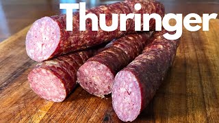 Thuringer Style German Sausage  Gourmet Woodsman [upl. by Rihat]