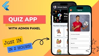 🚀🔥 Master Flutter amp Firebase Build an Epic Quiz App  Admin Panel StepbyStep Tutorial [upl. by Styles]