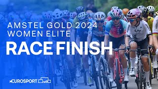 WHAT A STEAL 😱  Amstel Gold 2024 Womens Race Finish  Eurosport Cycling [upl. by Hagen]