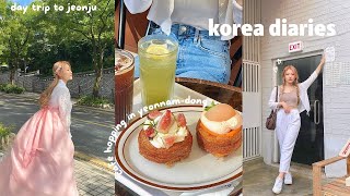 korea diaries 🇰🇷 noryangjin fish market cafe hopping wearing hanbok jeonju day trip 🍃 [upl. by Divadnhoj]