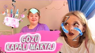 Gözü Kapalı Makyaj  😣😃 Ecrin Su Çoban Blindfolded Makeup Challenge [upl. by Brigit]