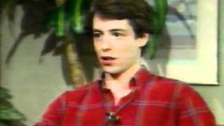 Matthew BroderickFerris Bueller CBS Interview 1985 [upl. by Ynomrah]