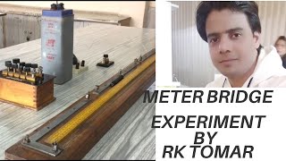 Meter bridge experiment class 12 meterbridge  meter bridge  resistance of a wire [upl. by Bollay]