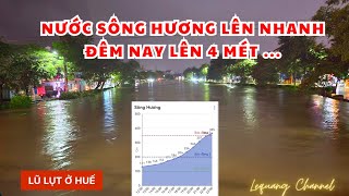 Nước lên quá nhanh nhiều người không kịp về nhà  Đêm nay sông Hương có thể đạt đỉnh lũ 4 mét [upl. by Otrepur]