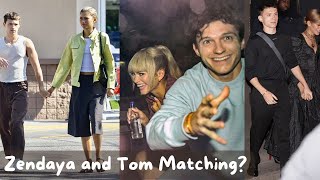 Zendaya and Tom Holland Spotted in Matching Outfits Fans Cant Get Enough of Their Love [upl. by Mazman200]