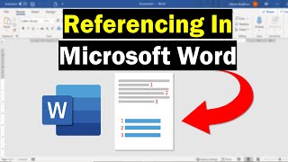 How To Perform Referencing In Microsoft Word Super Simple [upl. by Calhoun]