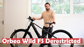 Orbea Wild FS ebike Derestricted  Chip Install Guide  Bosch CX Motor Unlock [upl. by Dnalyram849]