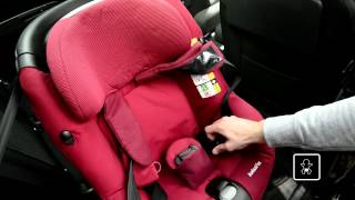 MaxiCosi  How to install the AxissFix car seat in your car [upl. by Nobell]