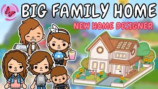 Big Family Home 🏡 Toca Boca House Ideas  TOCA GIRLZ [upl. by Kceb]