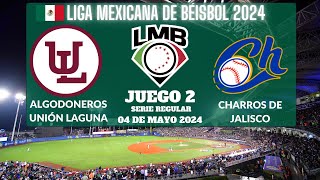 ⚾️Algodoneros vs Charros de Jalisco⚾️Donde Verlo EN VIVOLiga Mexicana de Béisbol 2024 [upl. by Ahsiekam]