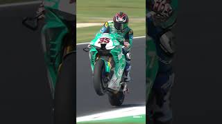 Hafizh Syahrins WheelieWednesday at Misano 2023 🚀  WorldSBK [upl. by Mirth]