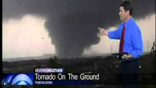 Tuscaloosa tornado caught on tape wreaking havoc  CBS 42 Birmingham AL News We [upl. by Dlared]