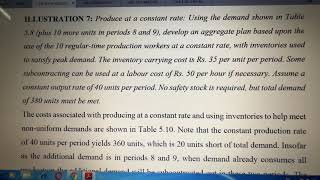 Lec 8 aggregate planning strategies d [upl. by Leemaj413]