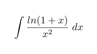 Integral of ln1xx2 by parts  partial fraction decomposition [upl. by Oicor317]