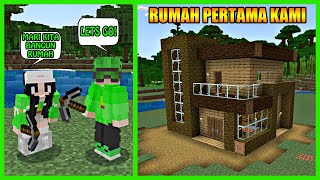 Akhirnya Bertemu Intan Langsung Membangun Rumah Survival Pertama Kami Di Minecraft [upl. by Nanah396]