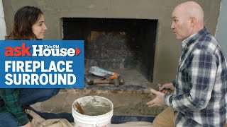 How to Stone Veneer a Fireplace  Ask This Old House [upl. by Eirellam]